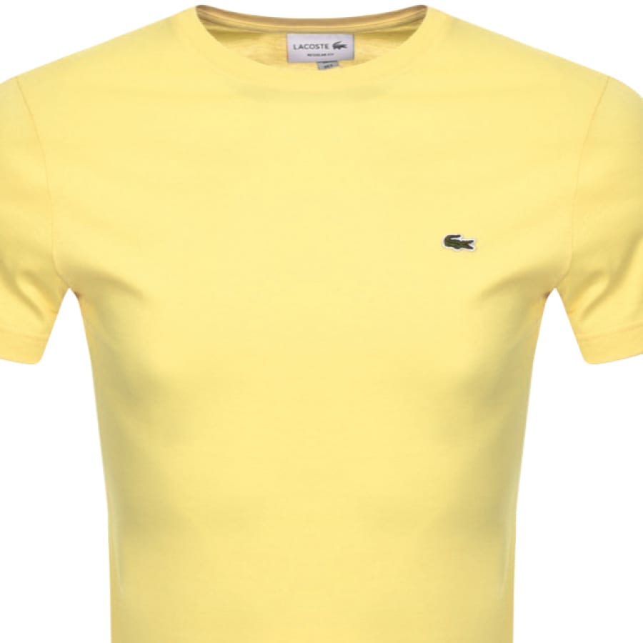 Alternative Image for ProductLacoste Crew Neck T Shirt Yellow2